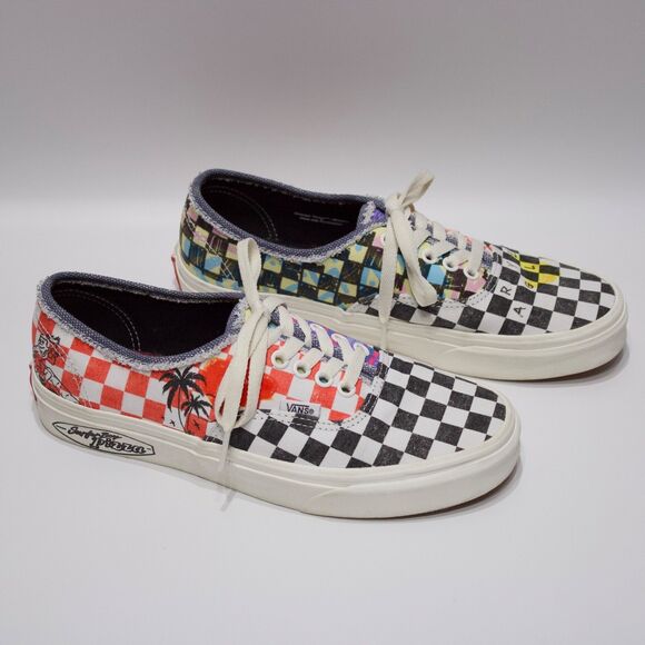 Vans x Stranger Things Surfer Boy Pizza Check Skate Shoes Women Size 9 (7.5 Men) - Picture 3 of 14